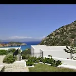 Villa Ouranos Our Dream In Blue And Cream With Seaview And Pool