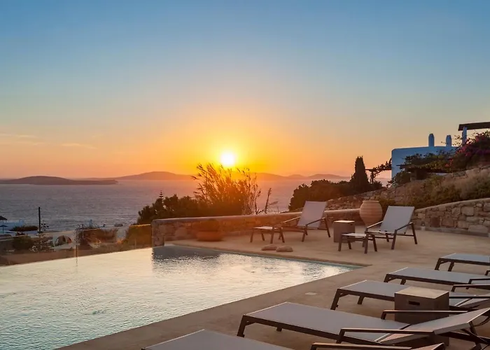 Newly Built Spectacular Sunset Villa At St. John, Mykonos