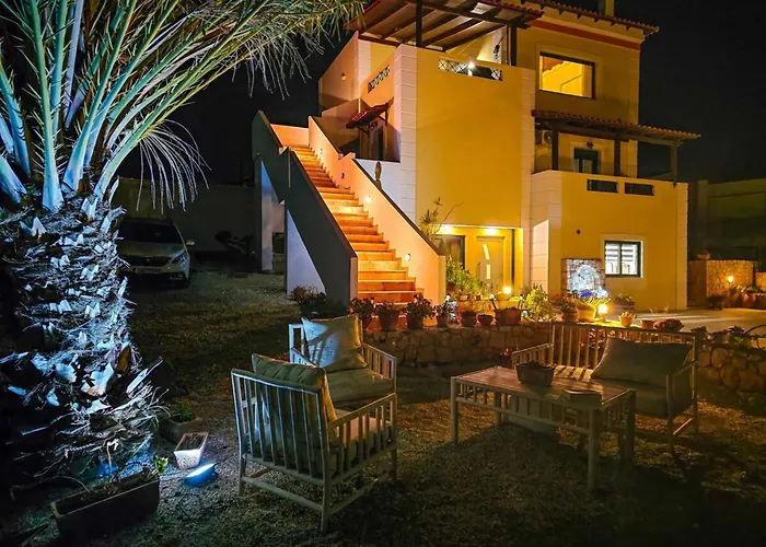 Villa Aitheras With Sea Views And Garden