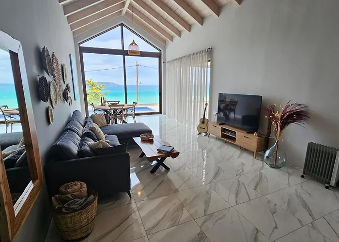 Fiorella Sea View Pool Villa In Kalyves, Chania Area, Crete