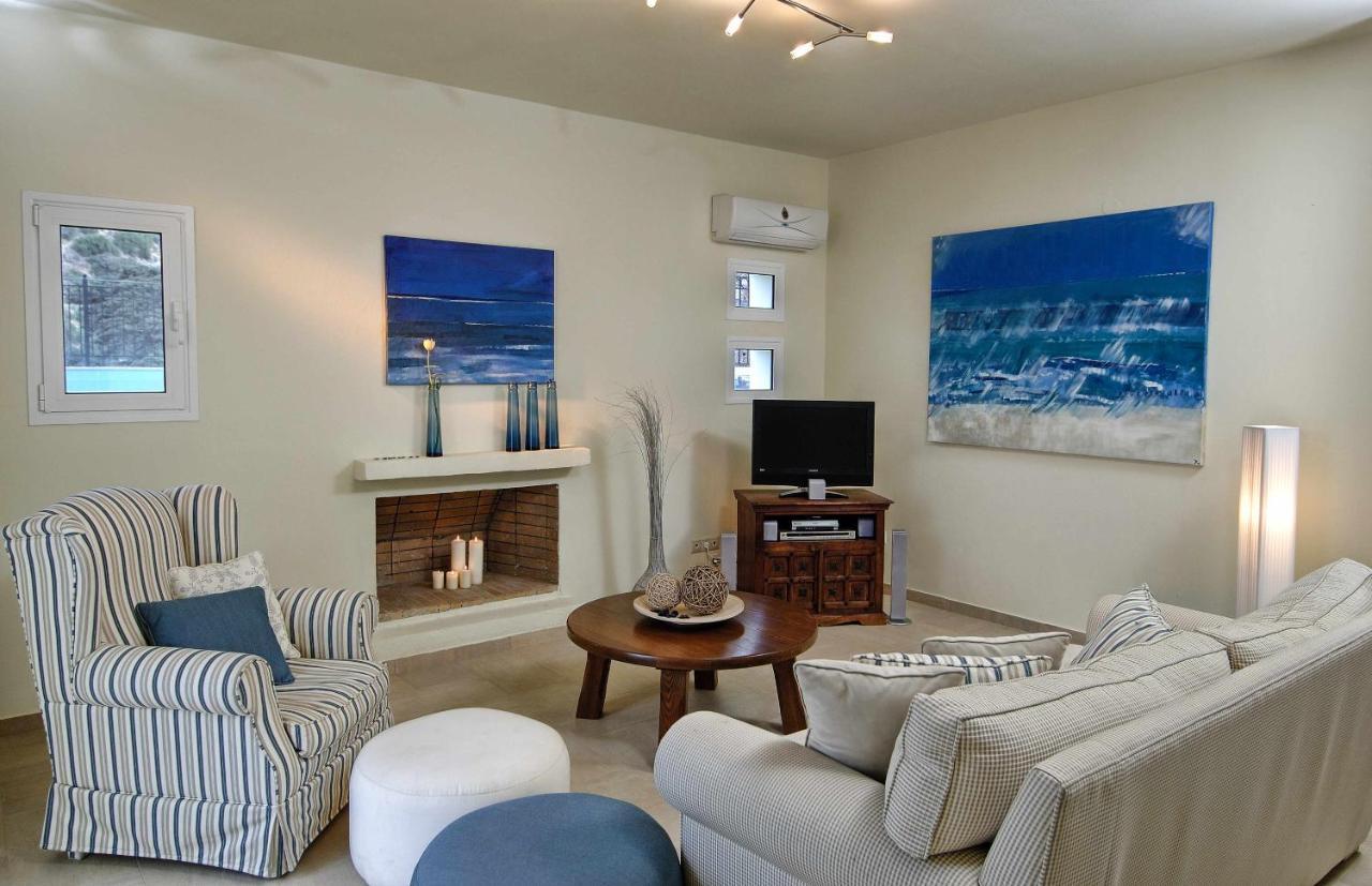 Ouranos Our Dream In Blue And Cream With Seaview And Pool *