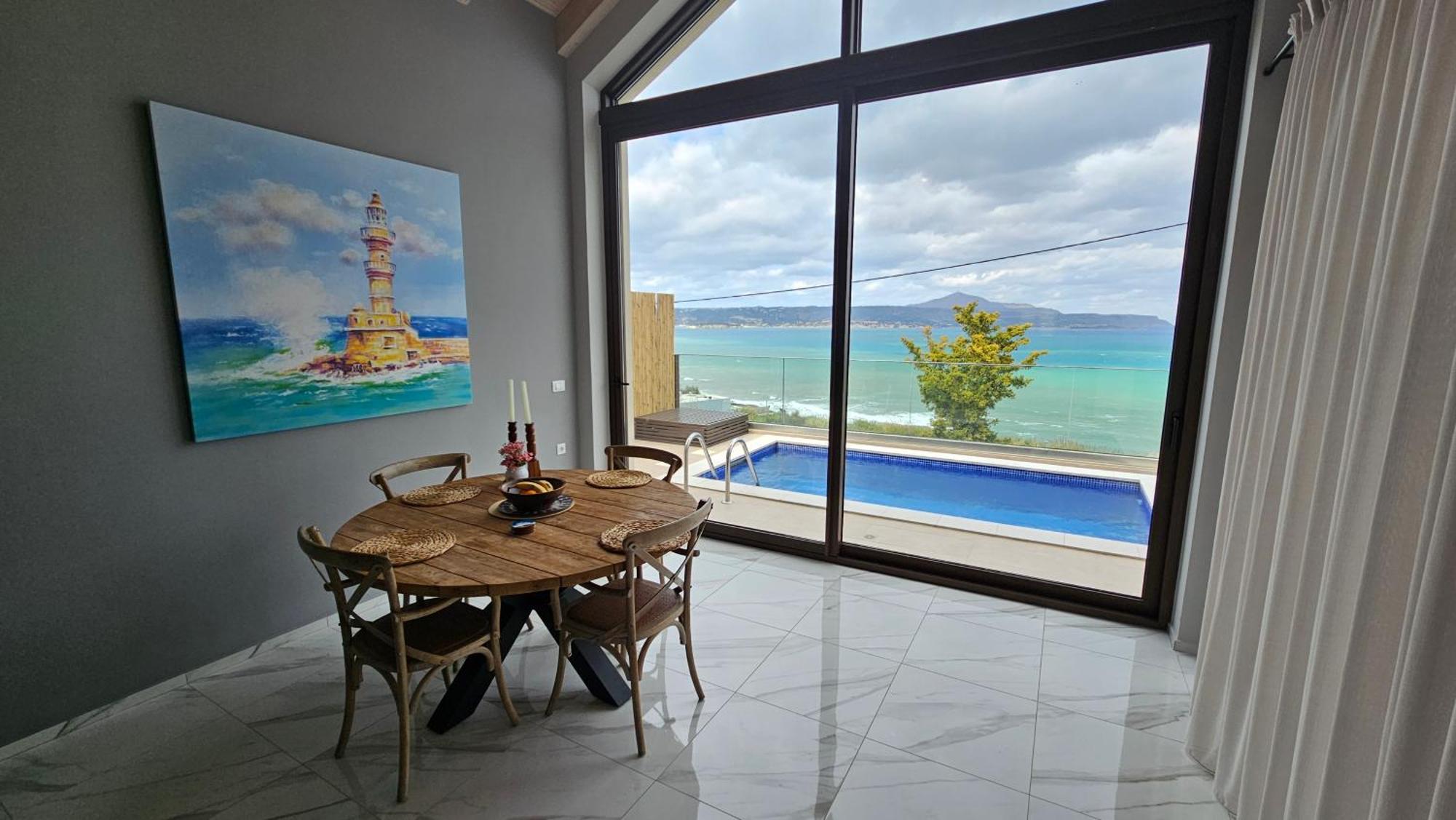 Fiorella Sea View Pool In Kalyves, Chania Area, Crete Villa Kalyves
