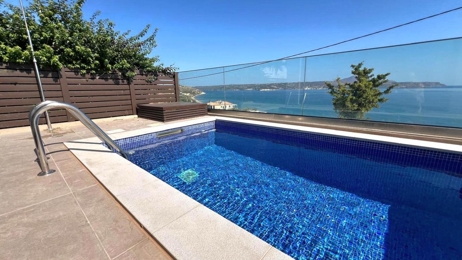 Villa Fiorella Sea View Pool In Kalyves, Chania Area, Crete *