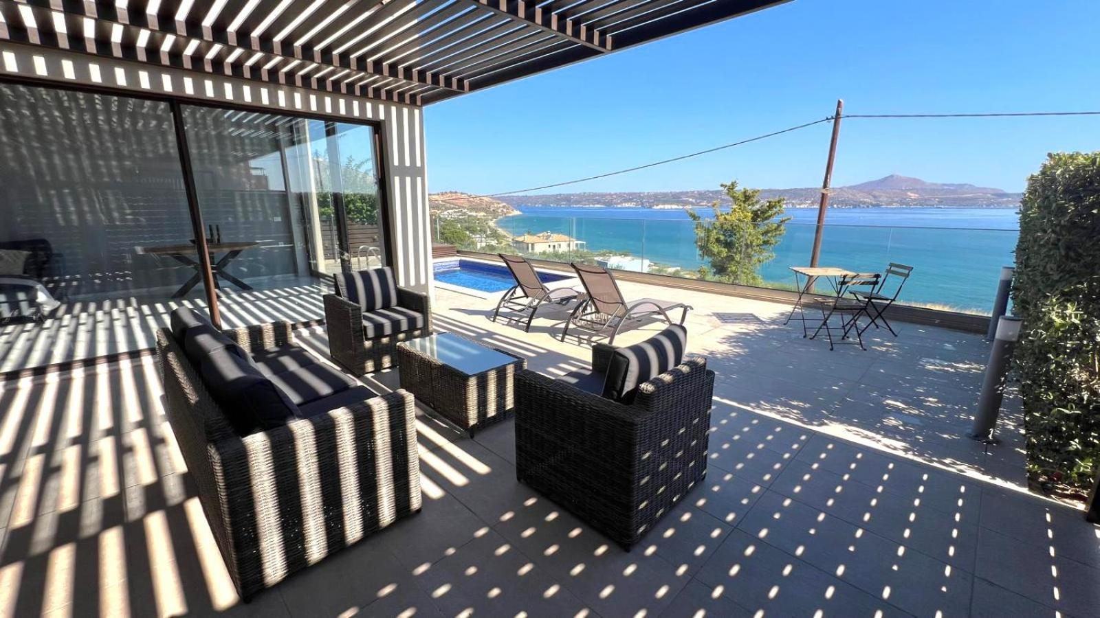 Fiorella Sea View Pool In Kalyves, Chania Area, Crete Villa Kalyves