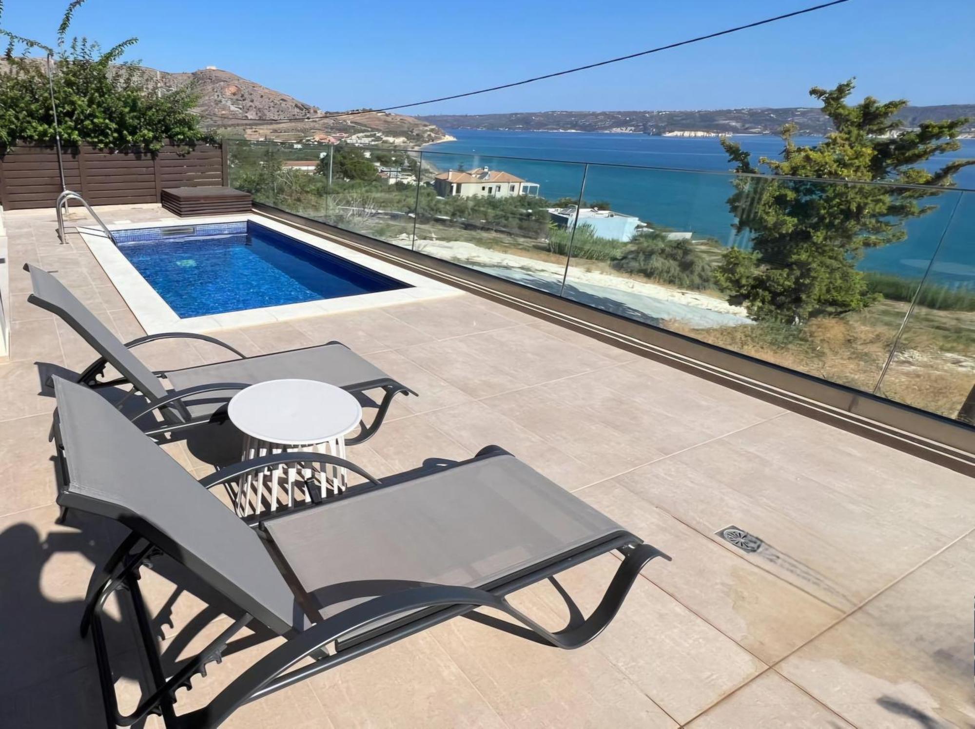 Villa Fiorella Sea View Pool In Kalyves, Chania Area, Crete *