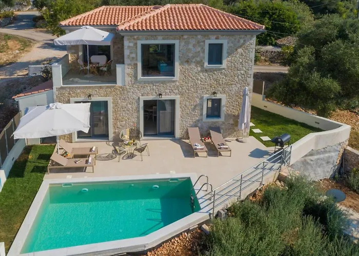 Majestic Stone Villa Sea View Pool