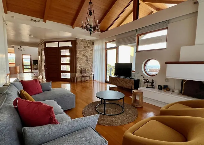 Modern Villa Overlooking Mytilene