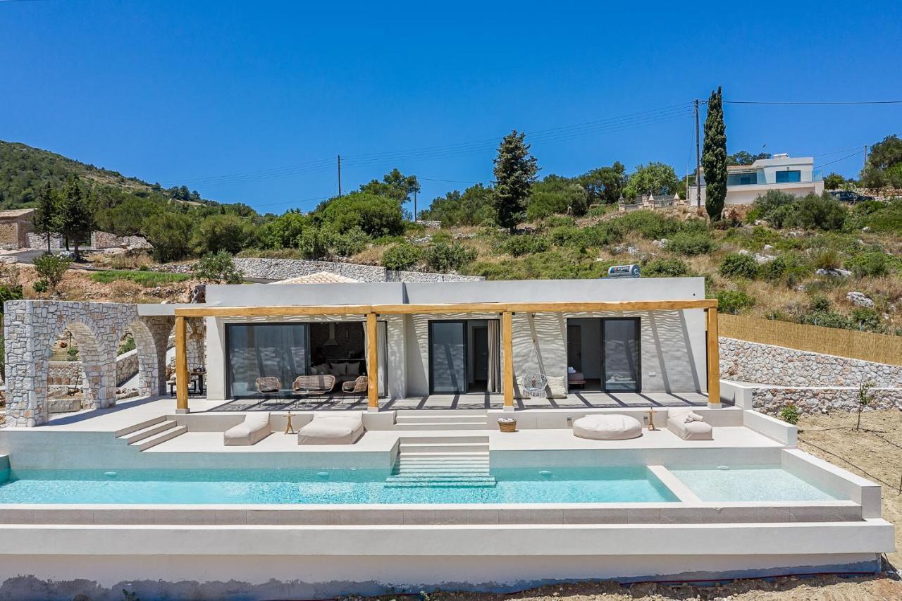 Suolo Di Gioia With Magnificent Sea View And Infinity Pool 18*4m Korithion
