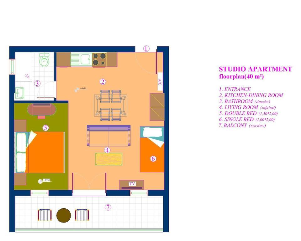 Apartment Mikros Gialos Apartments *