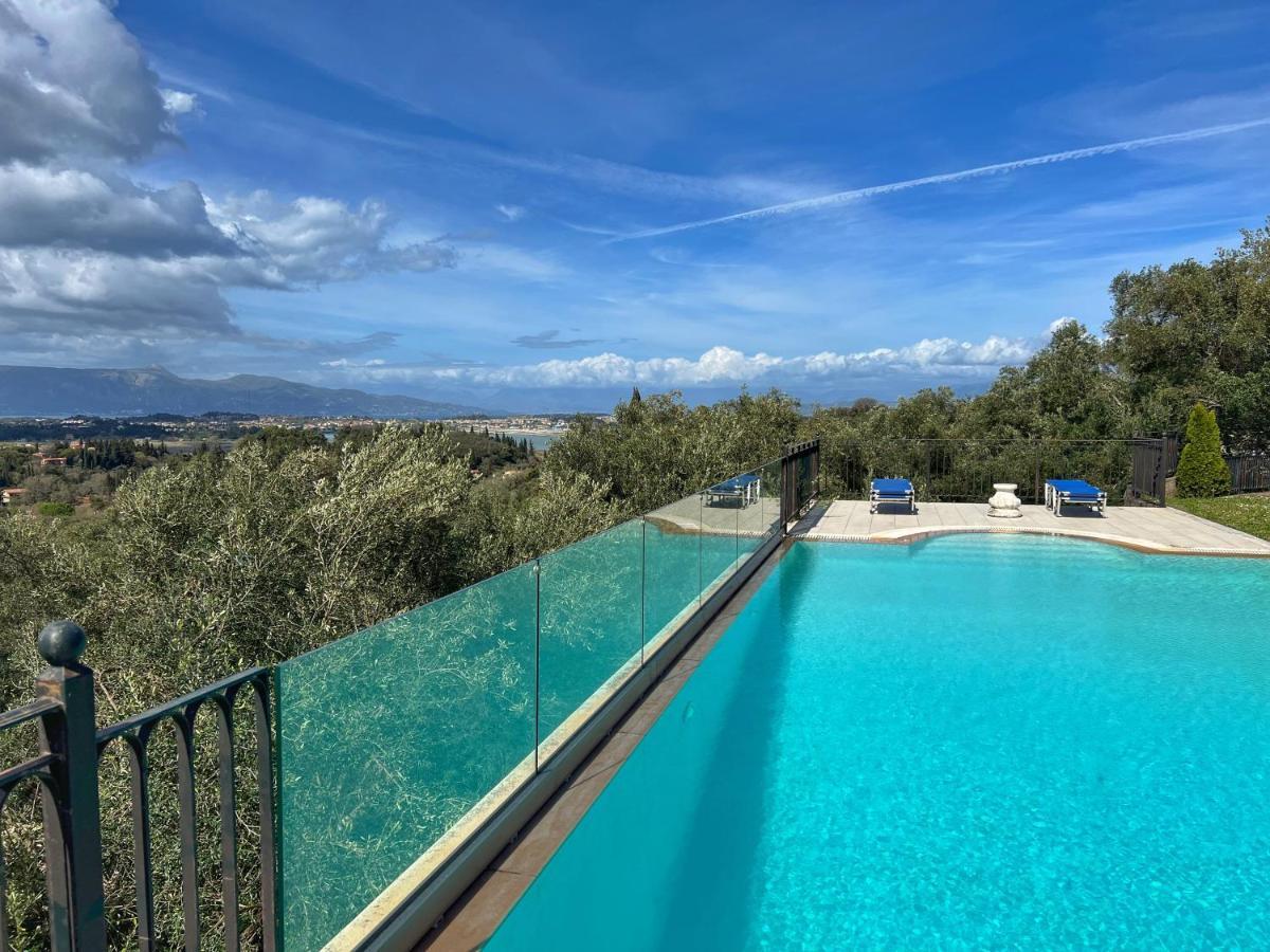Villa Olea Corfu Luxury With Infinity Pool & Panoramic Views Near Achillion Palace *