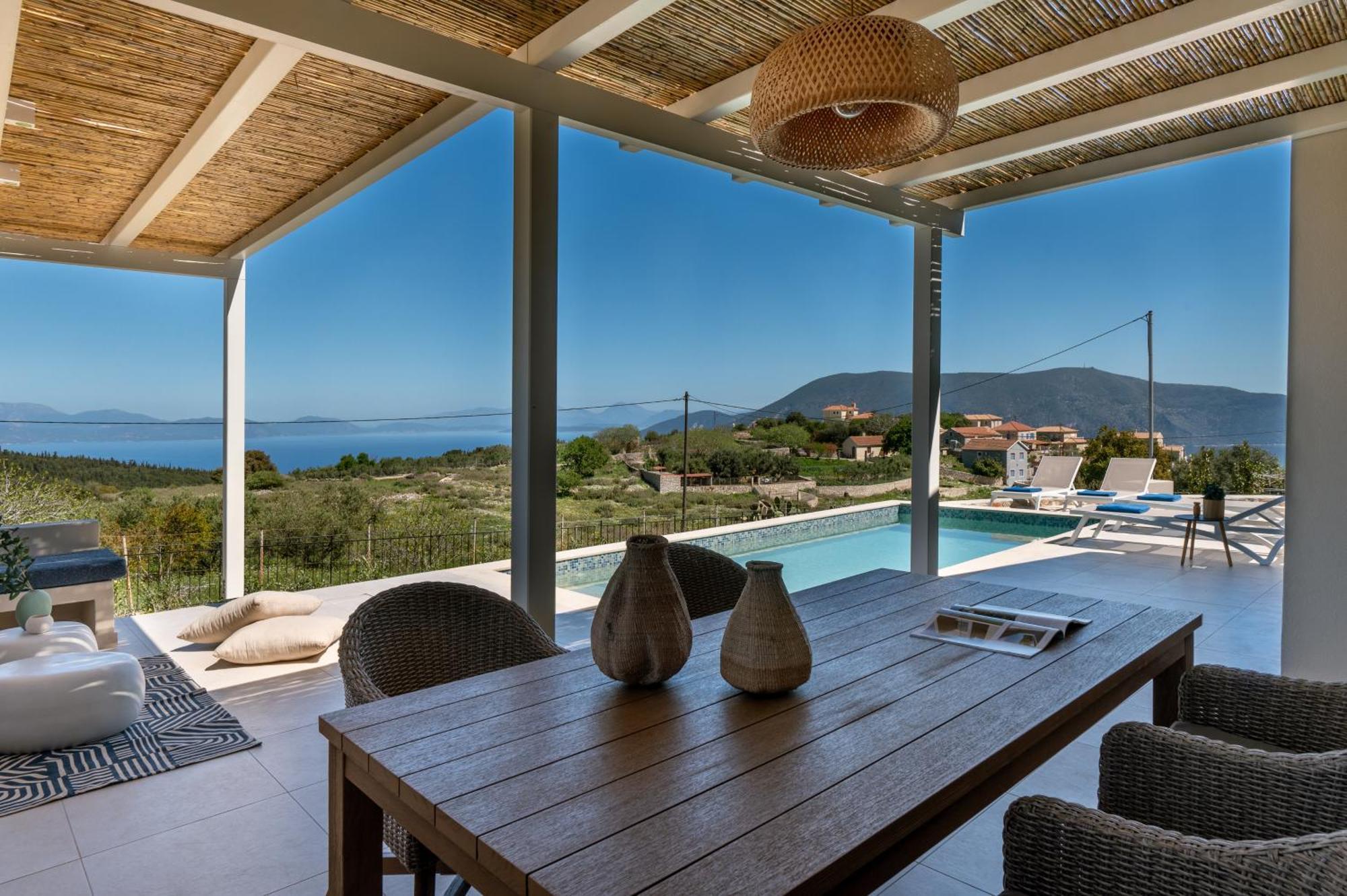 Villa Ariste With Stunning Views Near Fiscardo