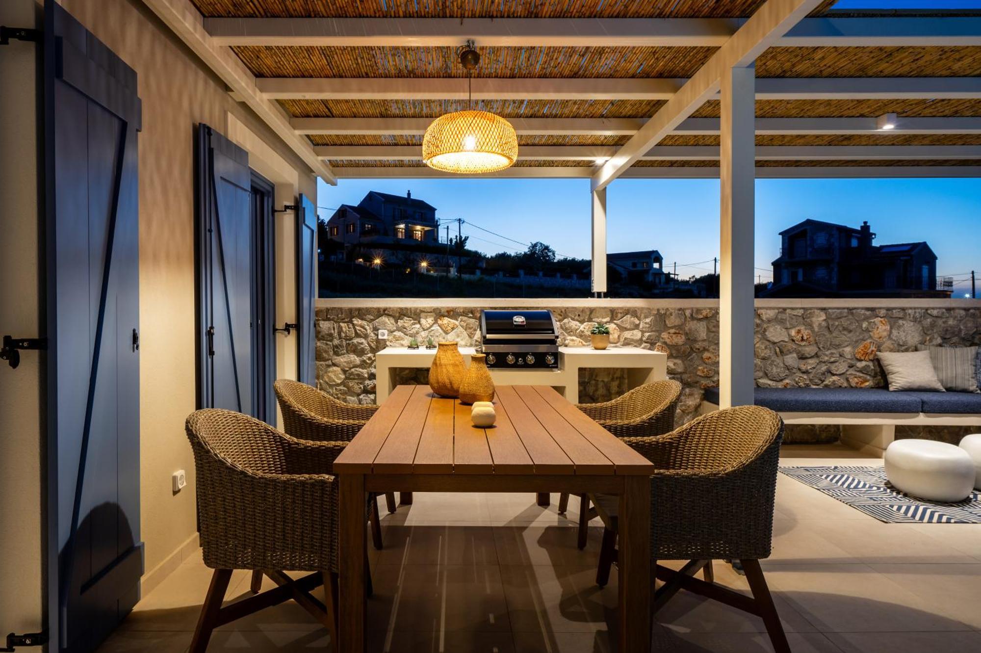 Villa Ariste With Stunning Views Near Fiscardo Katsarata