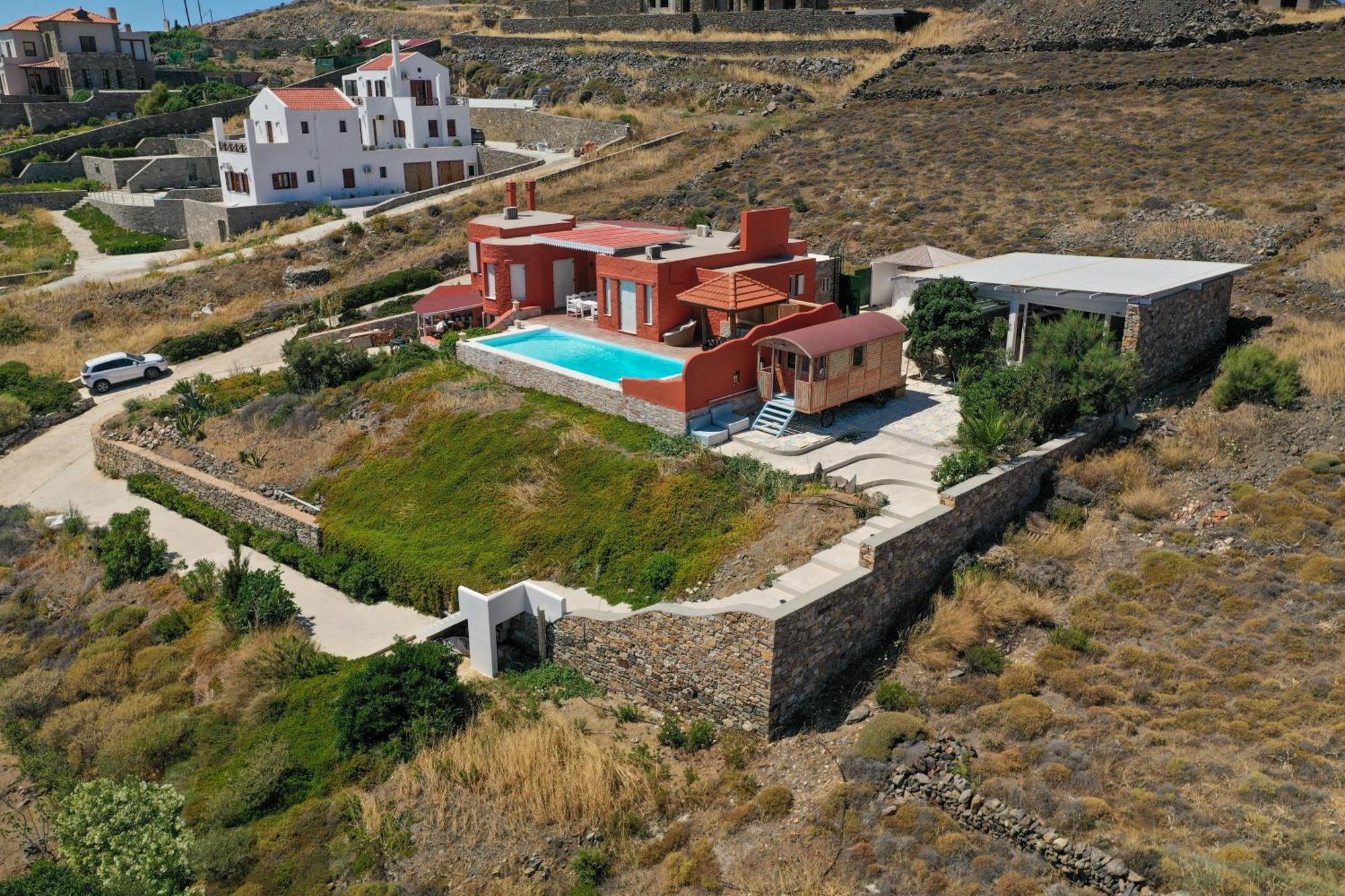 Villa Zen Dans Le Bleu Ermoupoli