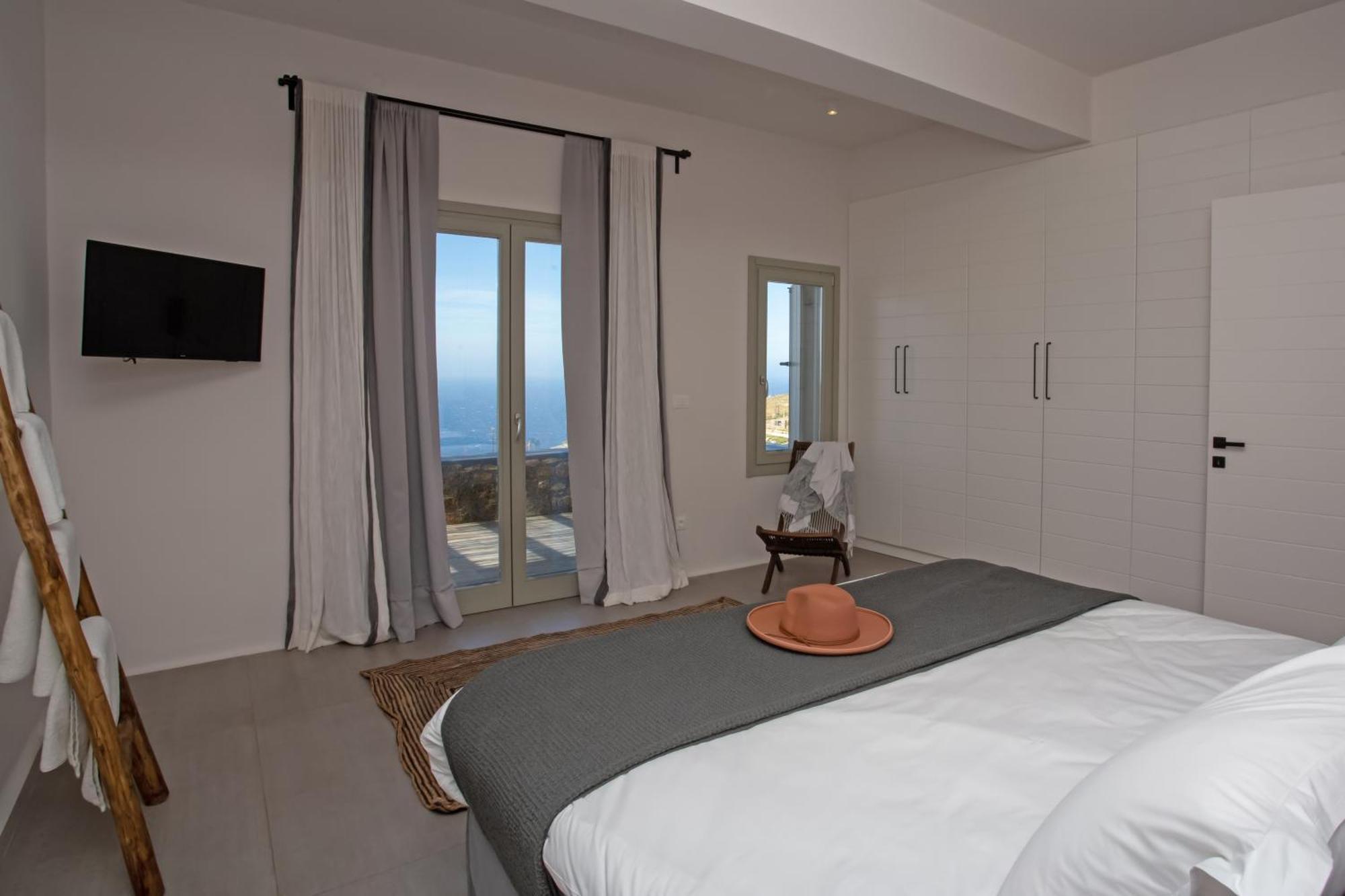 Aura Seaview Sunset Pool W Night Security Guard - Six Bedrooms * Fanari (Mykonos)