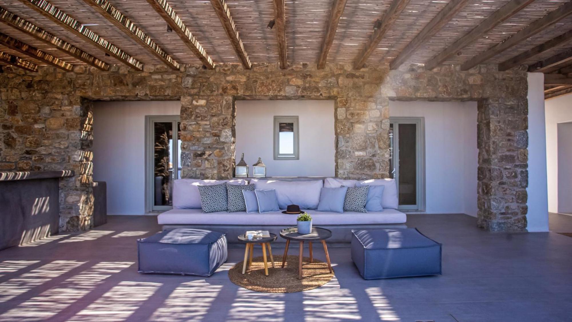 Aura Seaview Sunset Pool W Night Security Guard - Six Bedrooms Fanari (Mykonos)