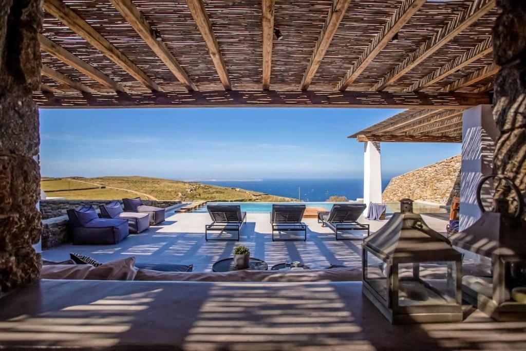 Villa Aura Seaview Sunset Pool W Night Security Guard - Six Bedrooms Fanari (Mykonos)