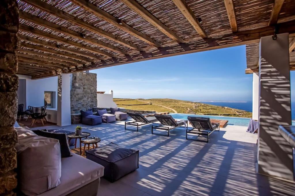 Villa Aura Seaview Sunset Pool W Night Security Guard - Six Bedrooms Fanari (Mykonos)