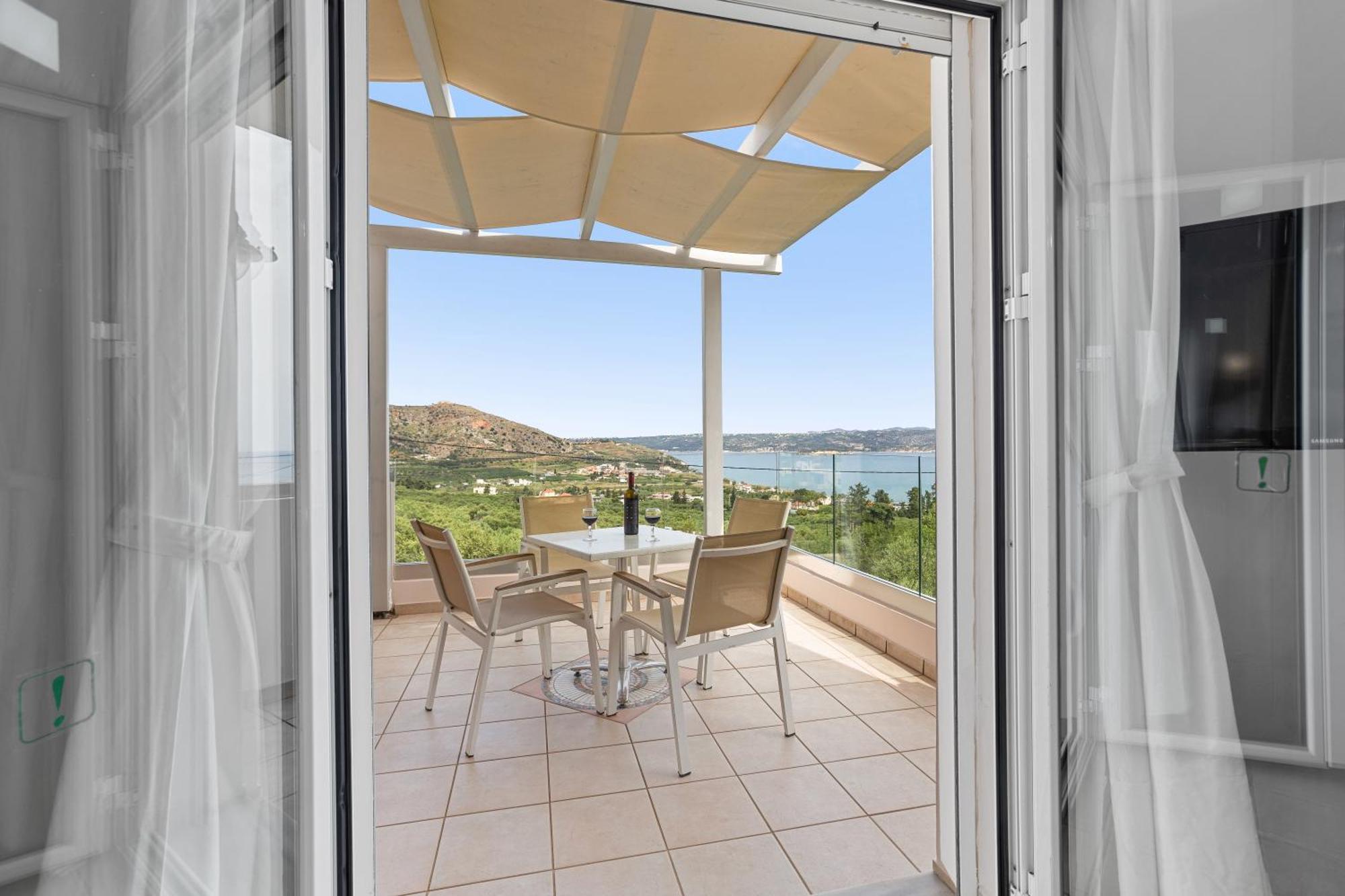 Villa Sea View Manolis With Private Pool Near The Kalyves