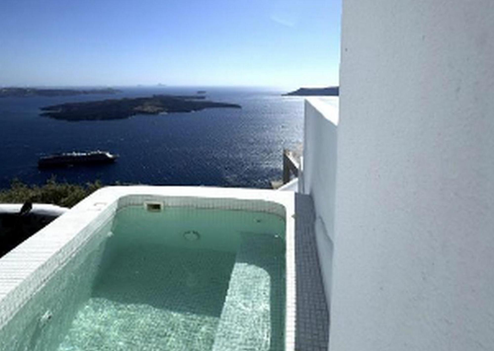 Premium Santorini Campbell 1 Bedroom Spectacular Aegean Sea Views Private Outdoor Hot Tub Villa