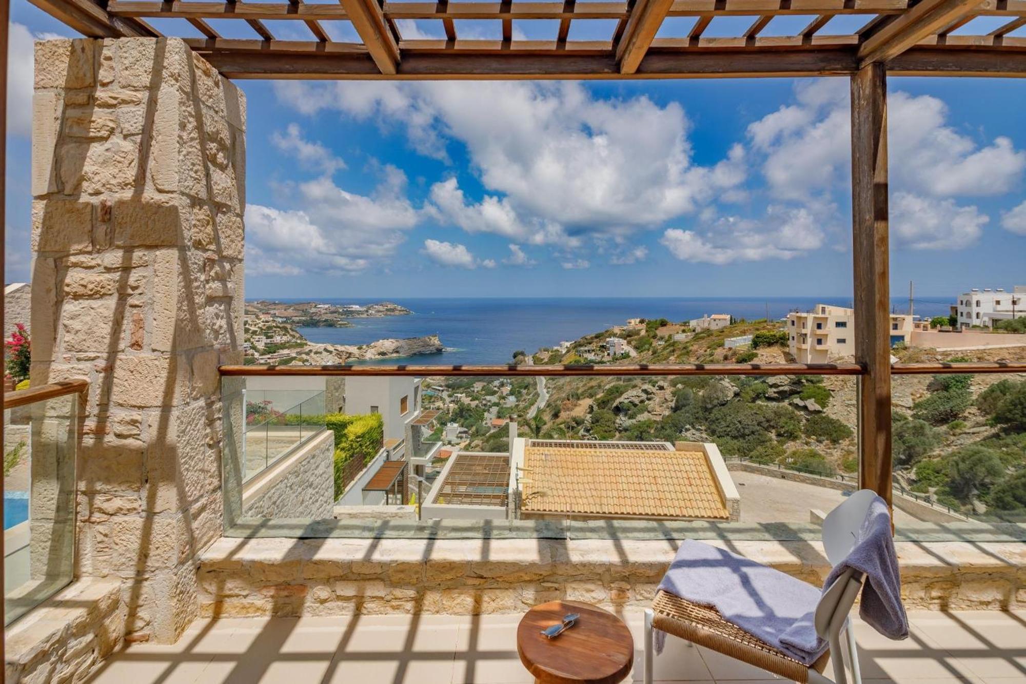 Europa In Crete With Pool Amazing Seaview *