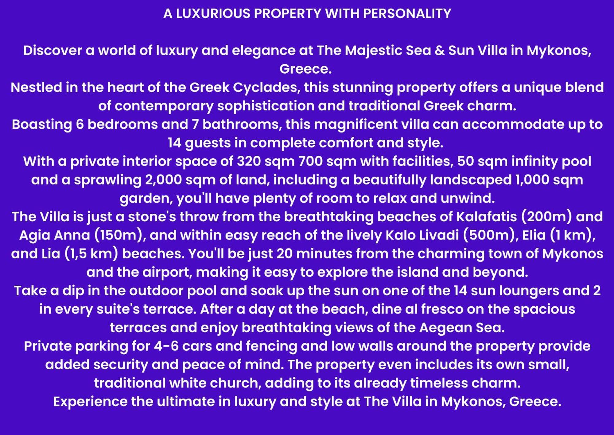 Quality Brand Sea & Sun A Superb Luxury Exclusive With Personality *