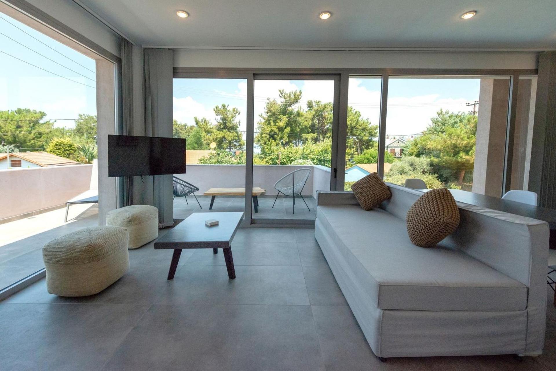 Villa Thrilling Thasos | Morris | 4 Bedrooms | Private Outdoor Swimming Pool Surrounded By A Spacious Private Garden | Furnished Balcony And Terrace | Rachoni, Skala Rachoniou Skala Rachoni (Thasos)