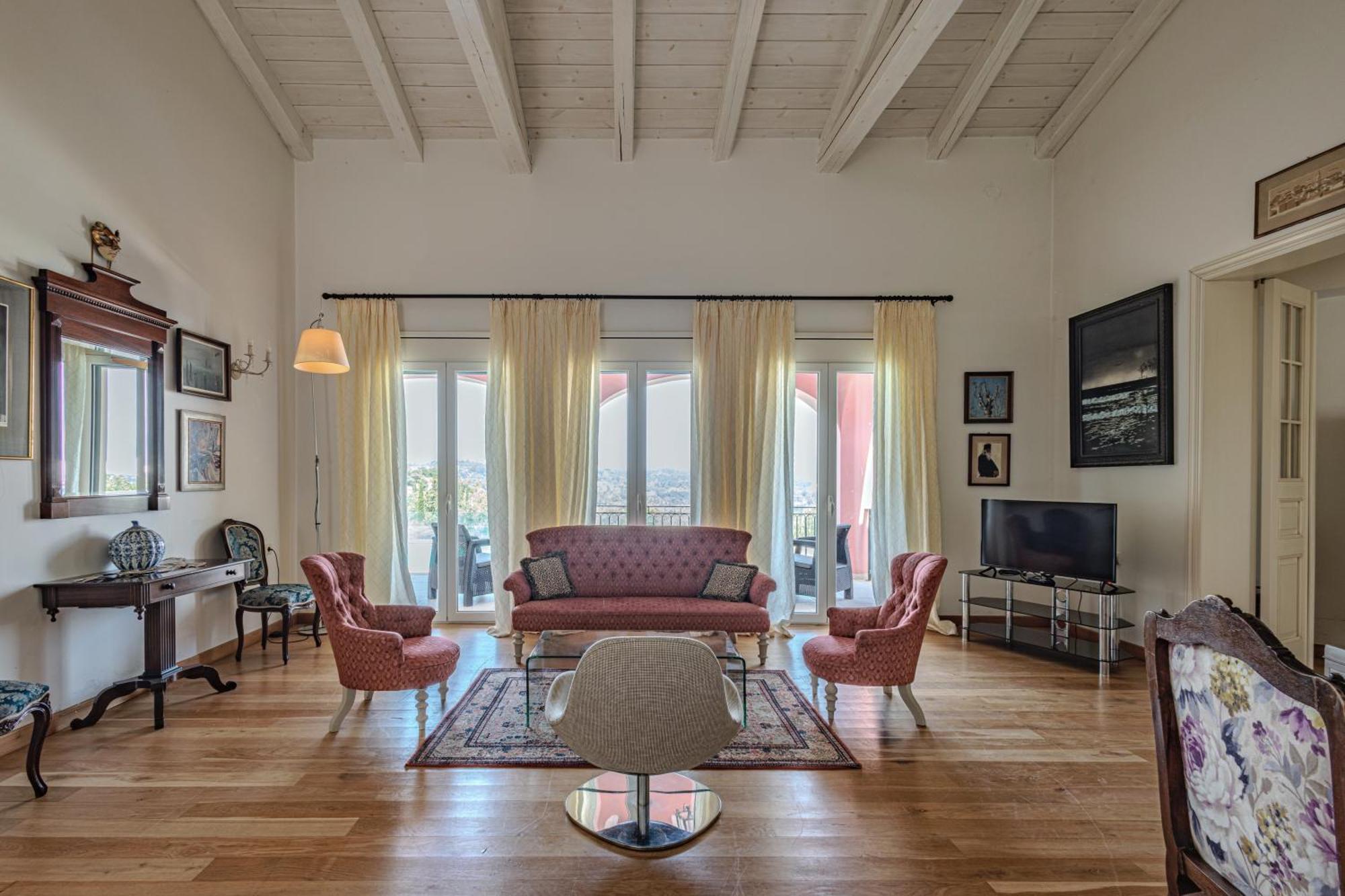 Villa Olea Corfu Luxury With Infinity Pool & Panoramic Views Near Achillion Palace