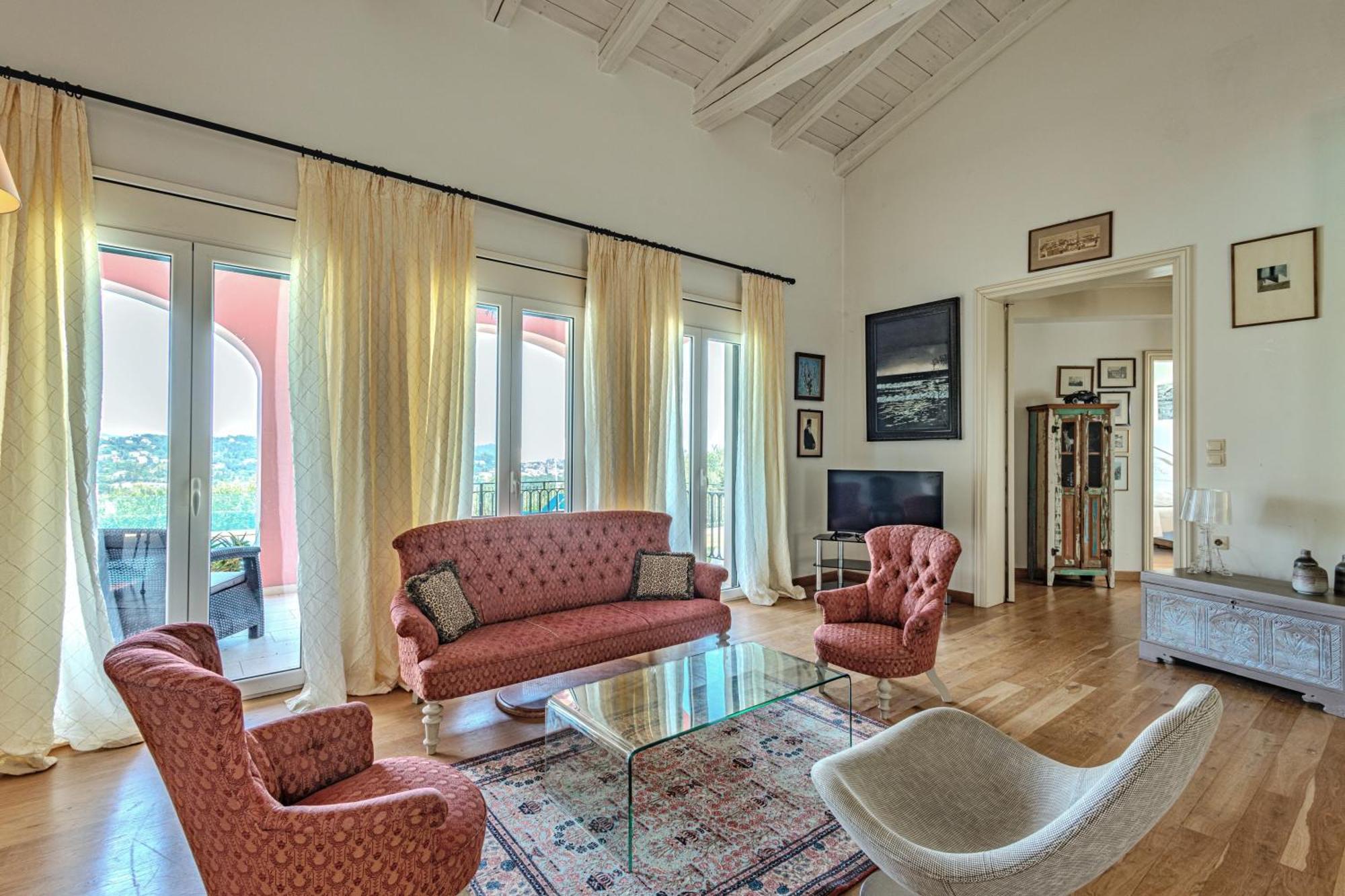 Villa Olea Corfu Luxury With Infinity Pool & Panoramic Views Near Achillion Palace *