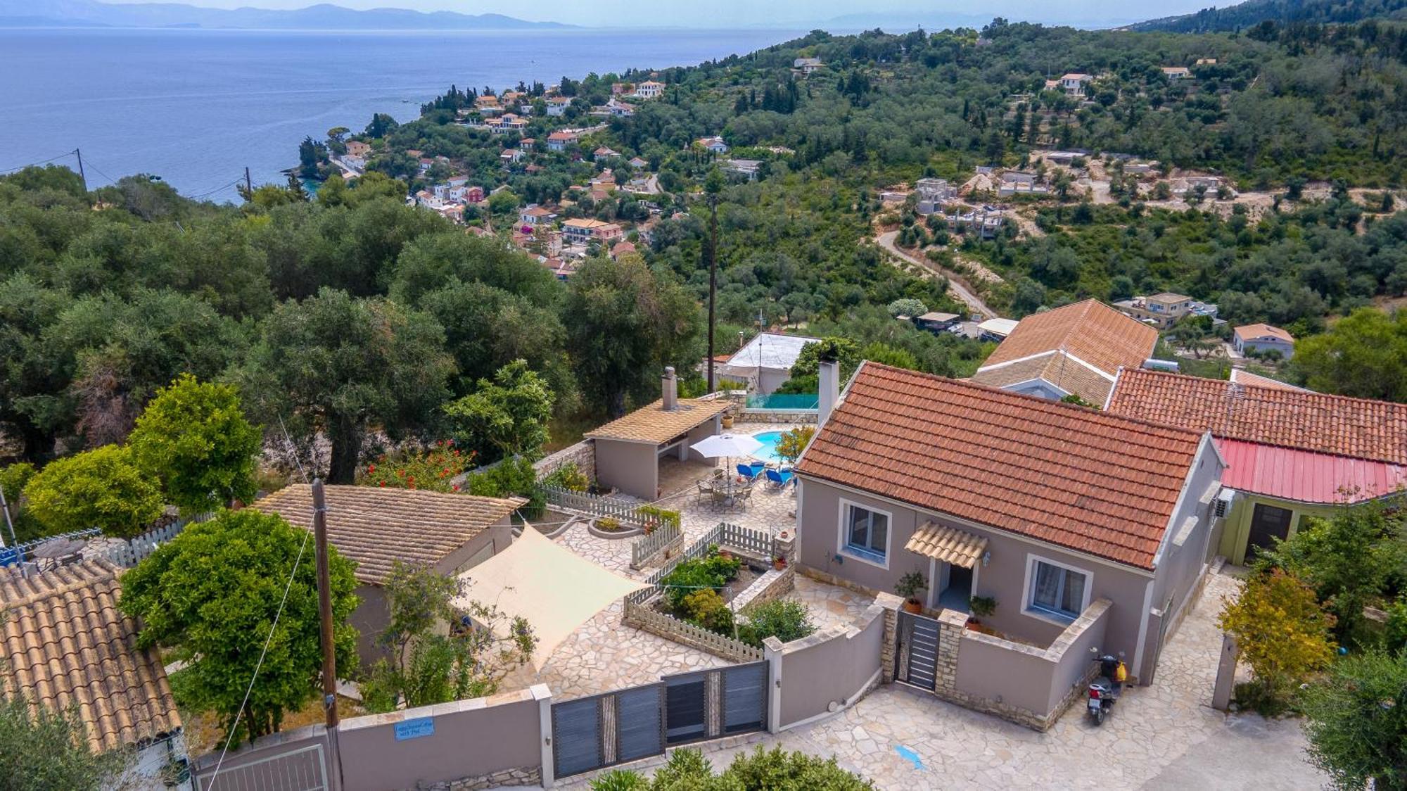 Loggos Seaview With Private Pool By Konnect Villa