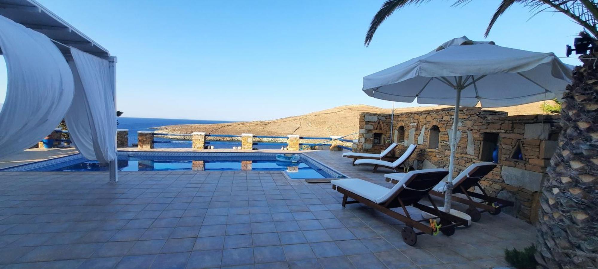 Cycladic House Krios With A Pool And 2min From The Kythnos