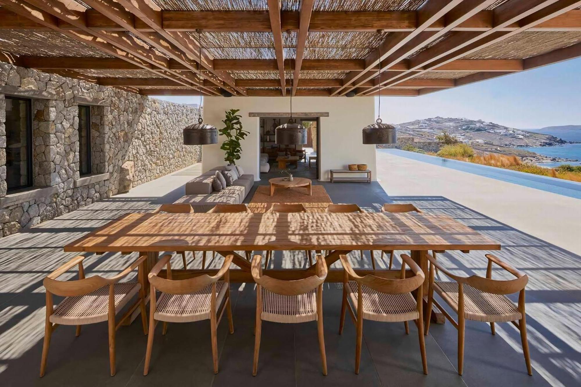Majestic Mykonos Villa 5 Bedrooms Villa Shannon Private Infinity Pool Sensational Sea Views Agios Ioannis Ornos (Mykonos)