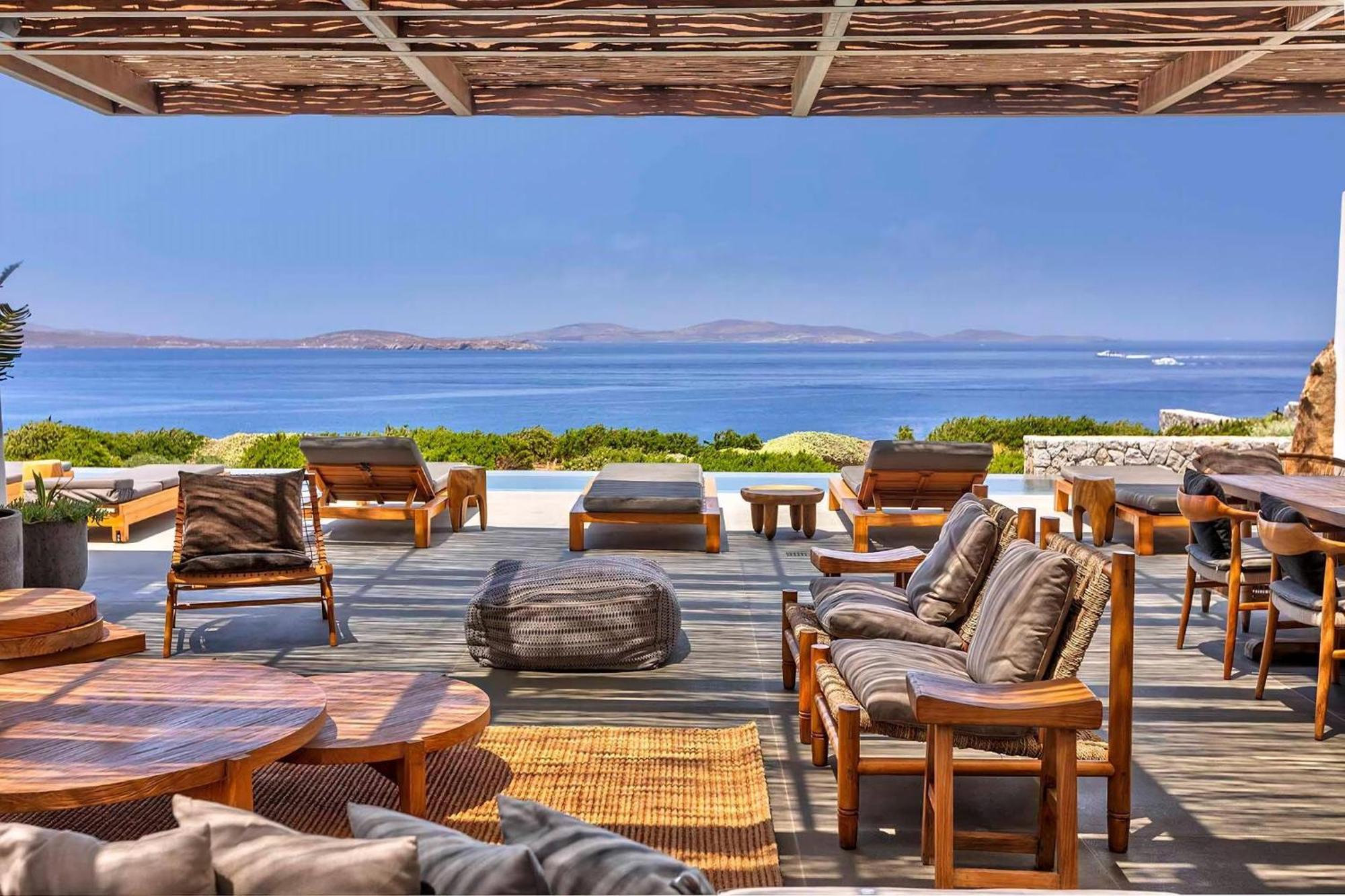 Majestic Mykonos Villa 5 Bedrooms Villa Shannon Private Infinity Pool Sensational Sea Views Agios Ioannis Villa Ornos (Mykonos)
