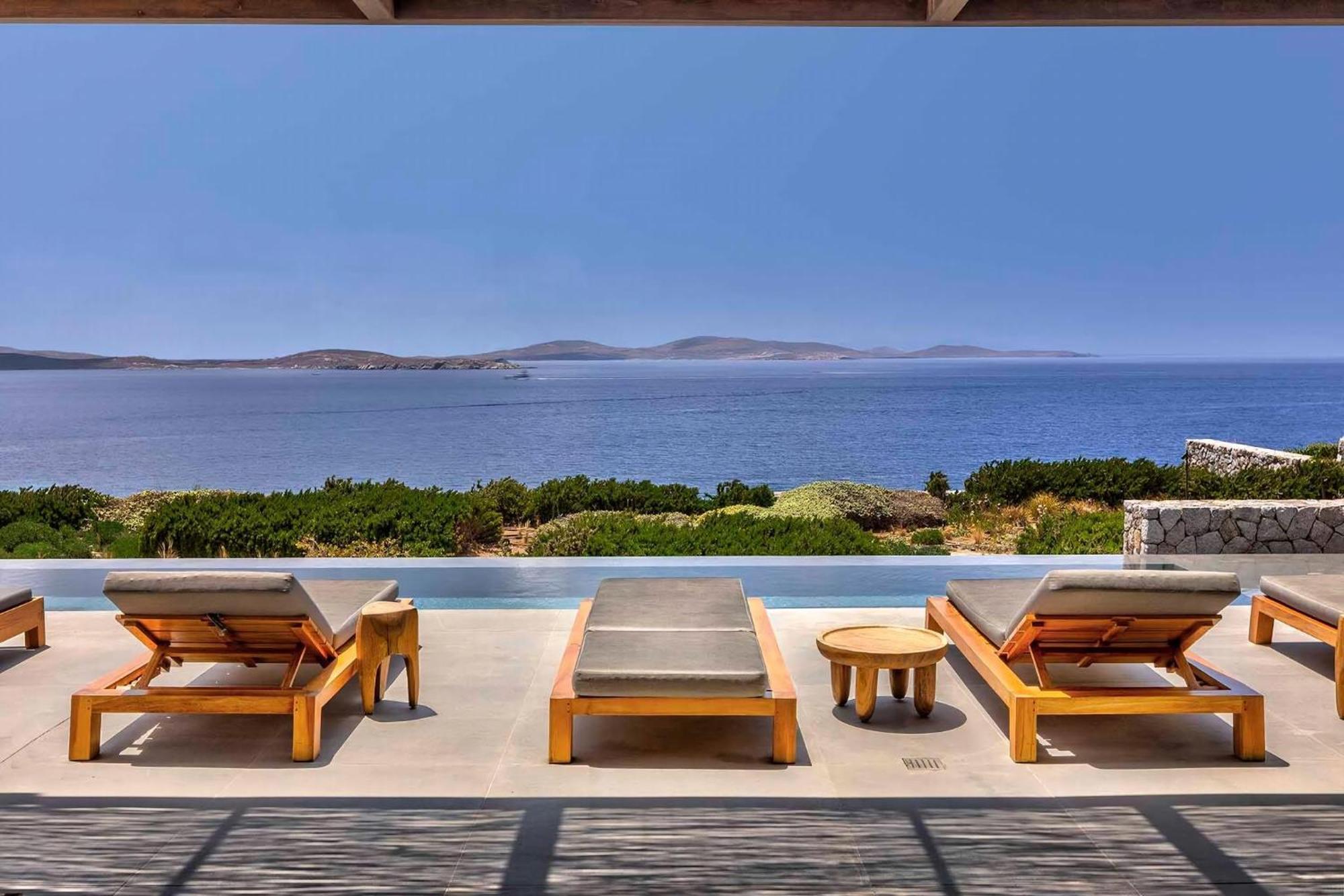 Majestic Mykonos Villa 5 Bedrooms Villa Shannon Private Infinity Pool Sensational Sea Views Agios Ioannis *