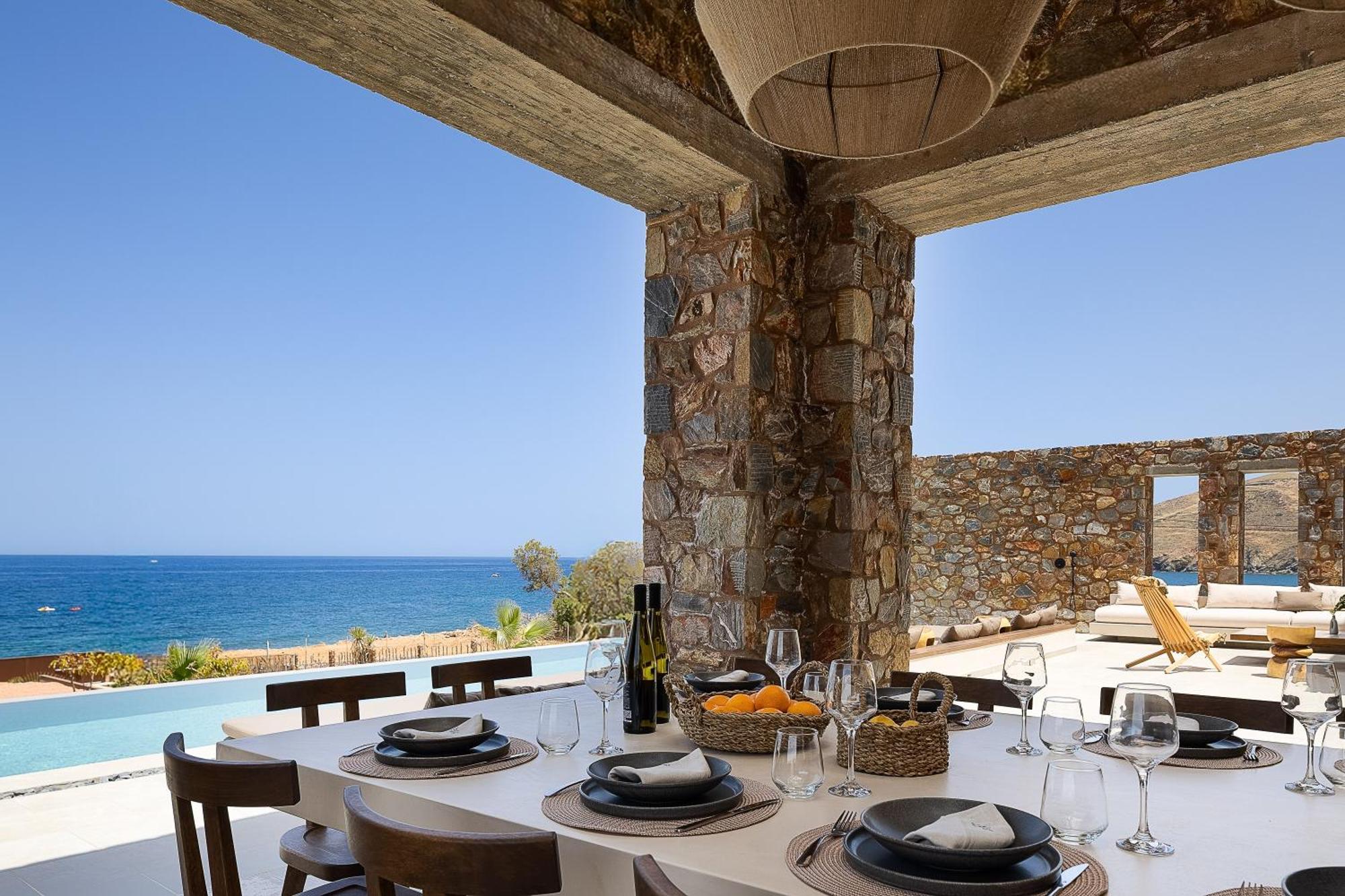 Ormus - Beachfront Sanctuary Blending With Earth, Sun & Sea By Etouri * Panormos (Crete)