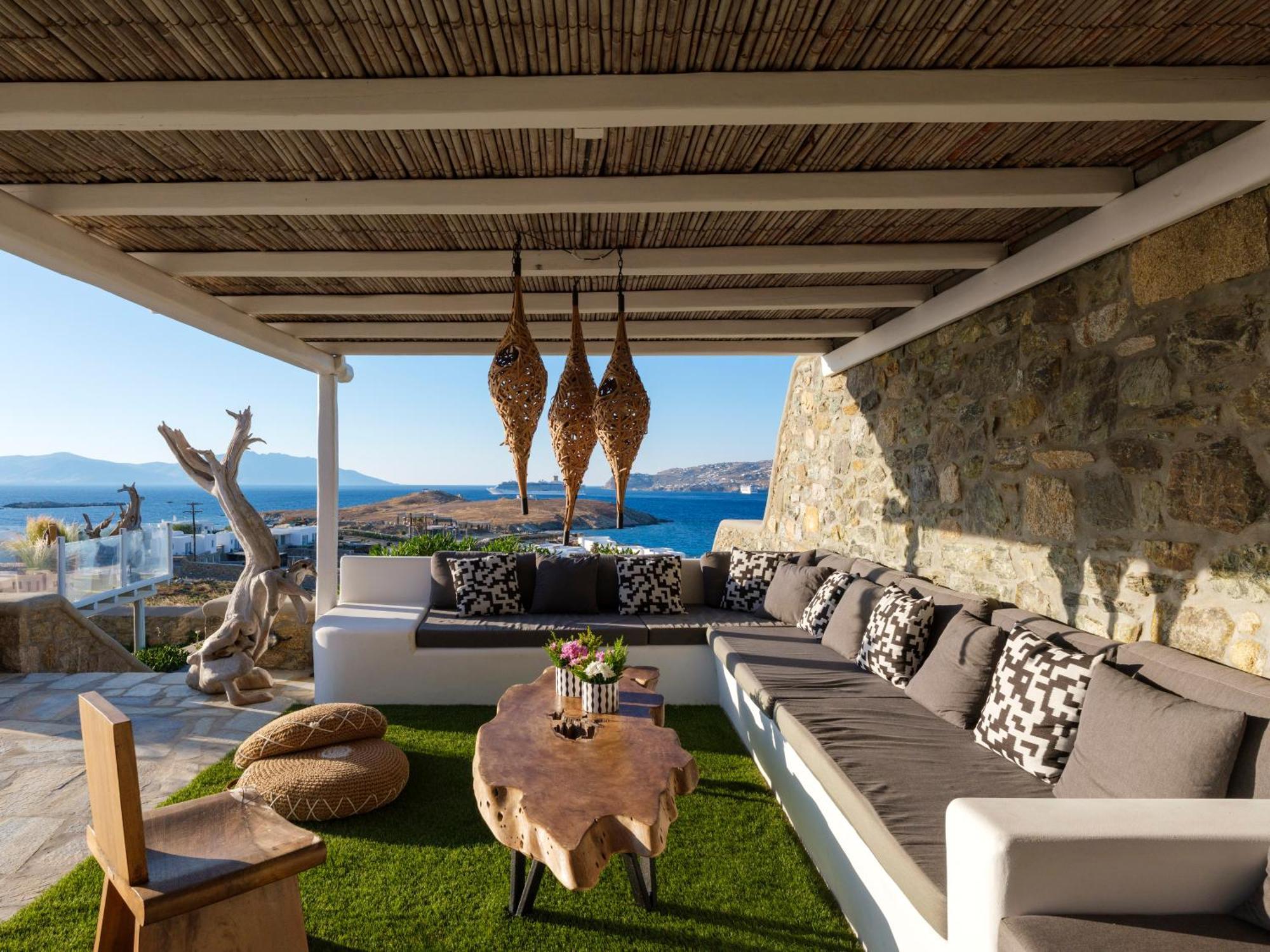 Cosset Bohochic Sea&harbourview And Sunset By One-villas Ornos (Mykonos)