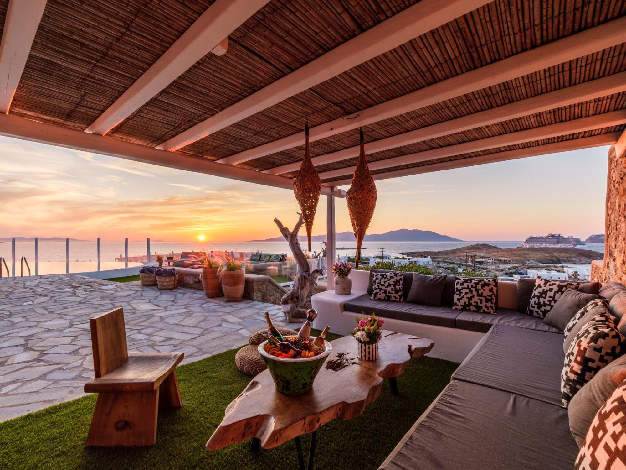 Cosset Bohochic Sea&harbourview And Sunset By One-villas * Ornos (Mykonos)