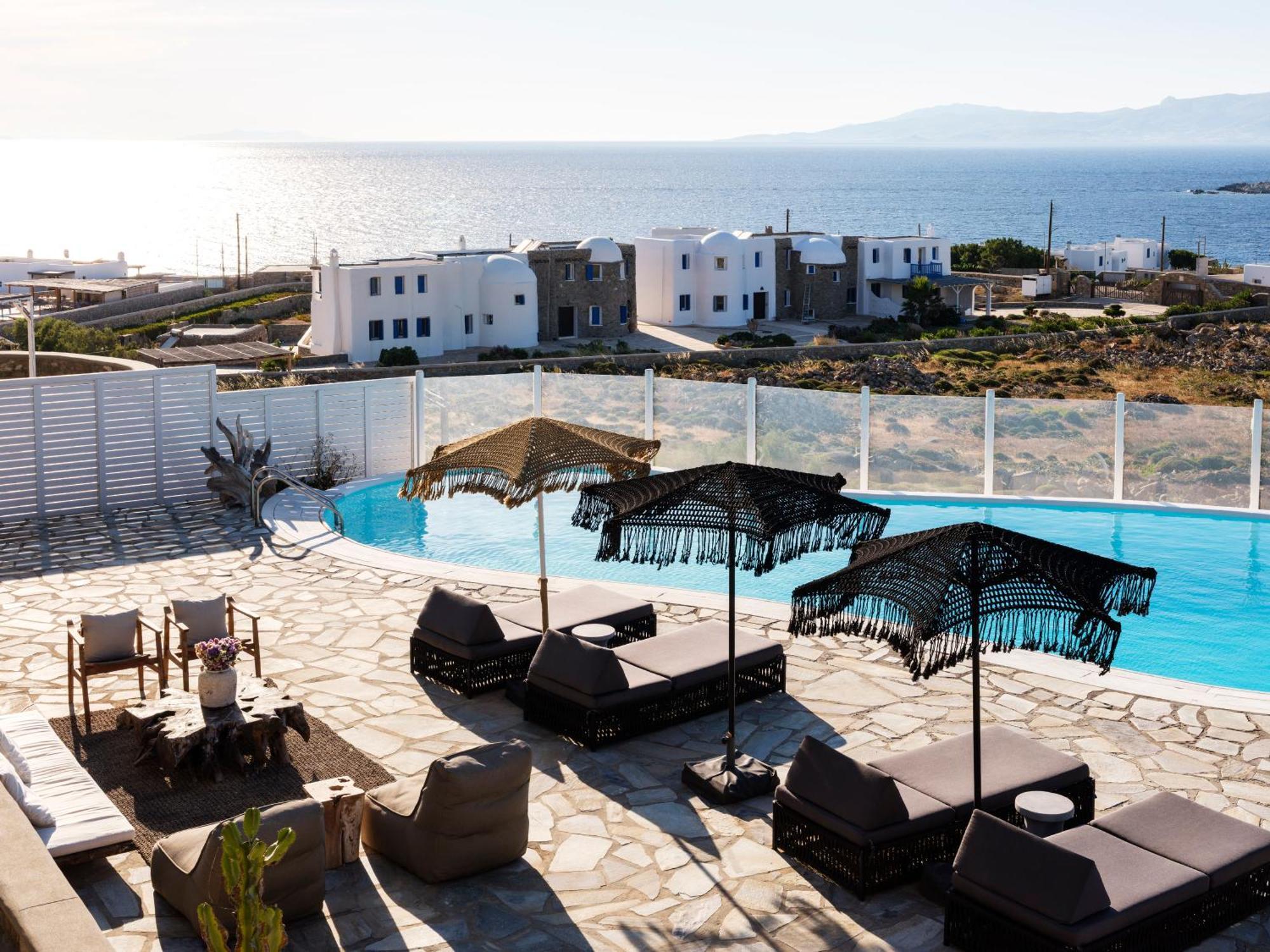 Cosset Bohochic Sea&harbourview And Sunset By One-villas Ornos (Mykonos)