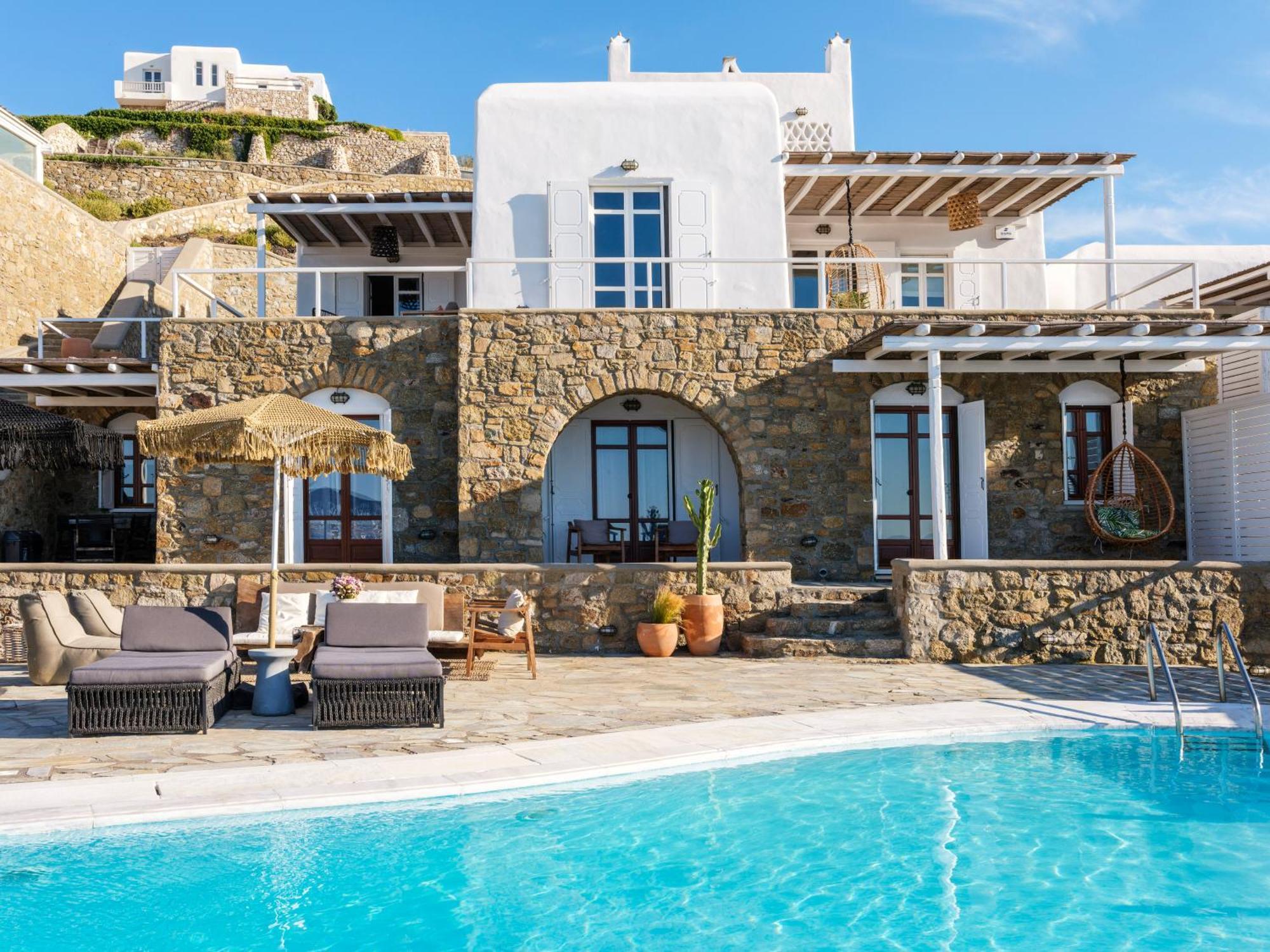 Cosset Bohochic Sea&harbourview And Sunset By One-villas * Ornos (Mykonos)