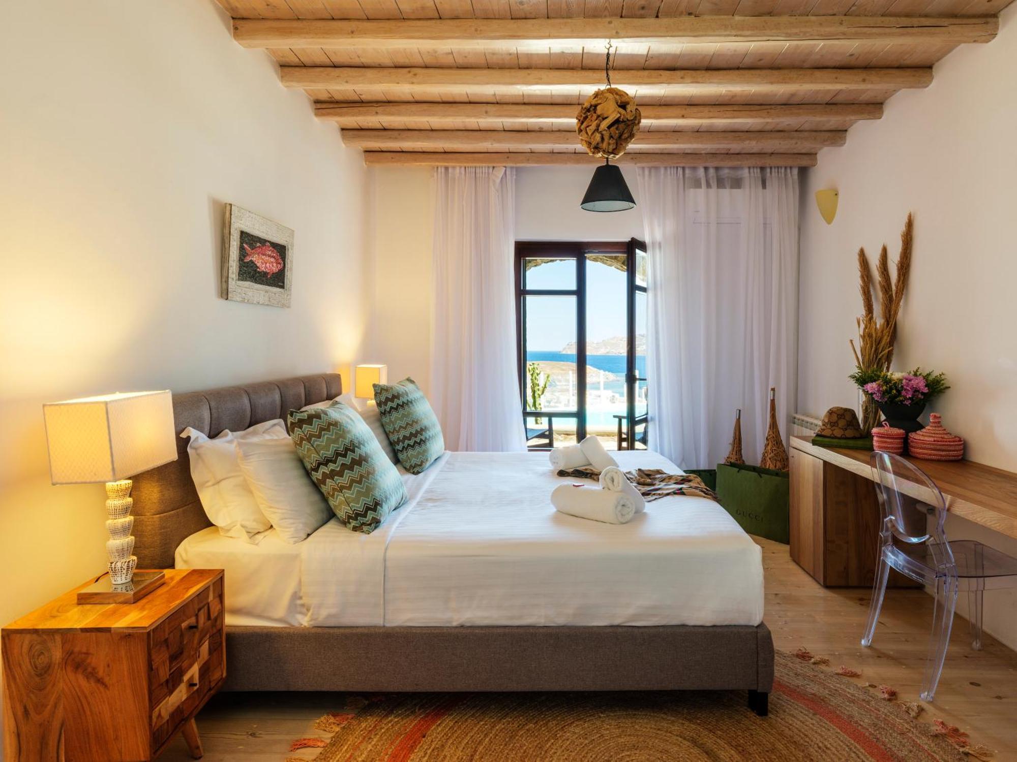 Cosset Bohochic Sea&harbourview And Sunset By One-villas * Ornos (Mykonos)