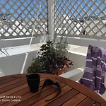 White Cycladic Town House With Sea Vew