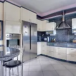 Chrysanthi Luxury Villa In Salakos, With Pool & Jacuzzi, Near Beach