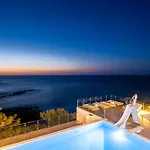 Ikaria Beachfront Villa 7 Bedrooms Villa Indigo Blue Haven Infinity Pool With Stunning Aegian Sea Views Gialiskari