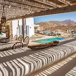Splendid Mykonos Villa Villa Agape 5 Bedrooms Private Pool With Stunning Sea Views Outdoor Lounge Dining Area Hot Tub Kalafatis