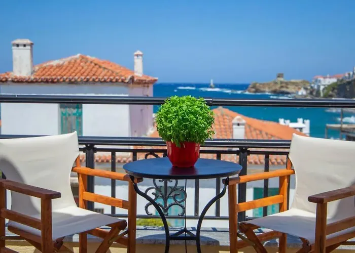Seaview Stylish Flat In Andros - Walk To Beach