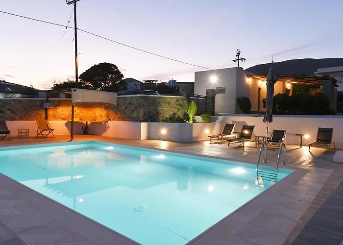 Flora\'S Beach And Pool Villa In Syros