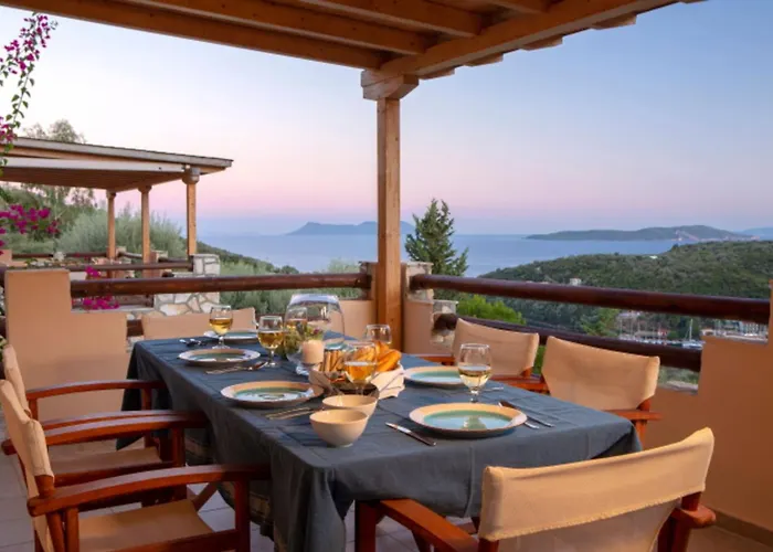Villa Giancarlo - Lovely Villa With Stone And Wood Elements In Sivota Bay