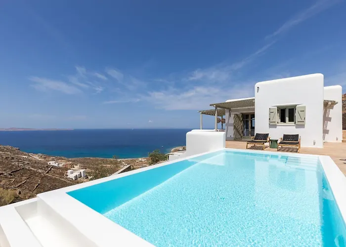 Modern Mykonos Villa Private Pool Stunning View