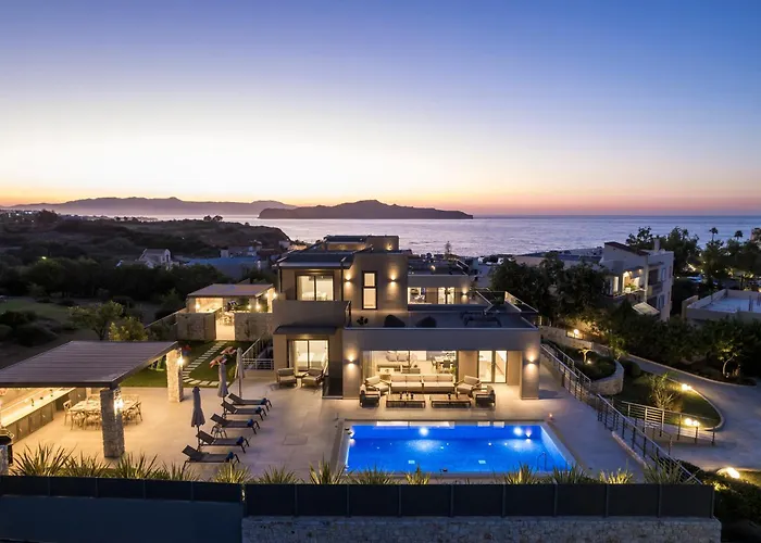 Imperium Luxury Villas-Sauna, Jacuzzi, Heated Pool & Gym-Chania