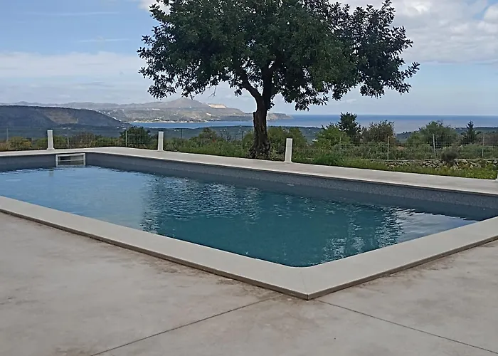 Stone Villa Halepa With Panoramic View.