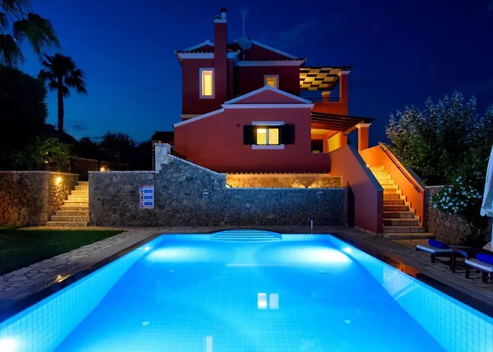 Luxury Corfu Villa Villa Dassia Rose Private Pool 4 Bedrooms